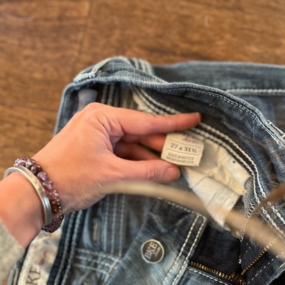 Vintage BKE Addison Bootcut Jeans 2000s low rise size 27 pristine 27x31.5 - Picture 6 of 12